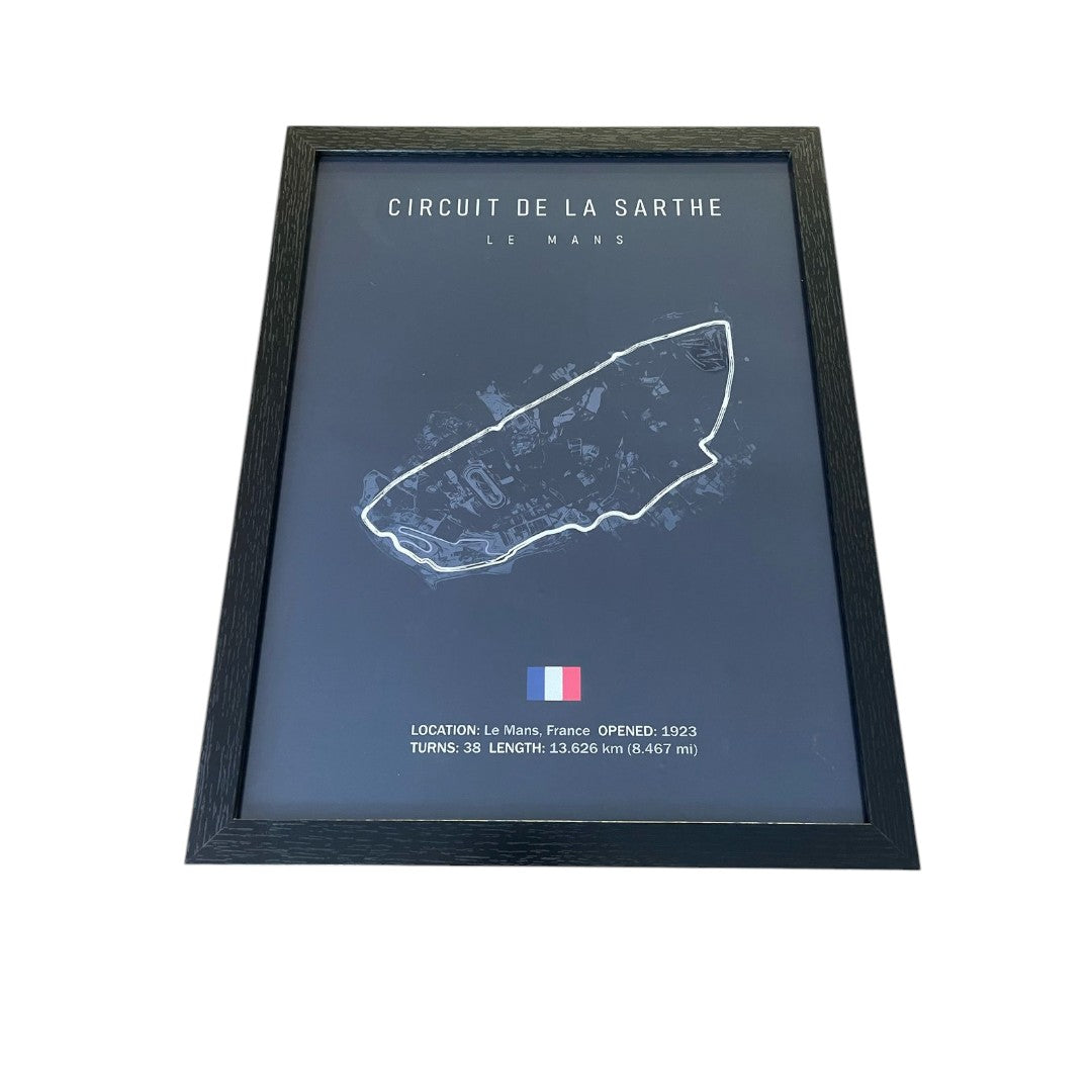 Cuadro Decorativo Circuitos F1 <br> Gran Premio de Le Mans