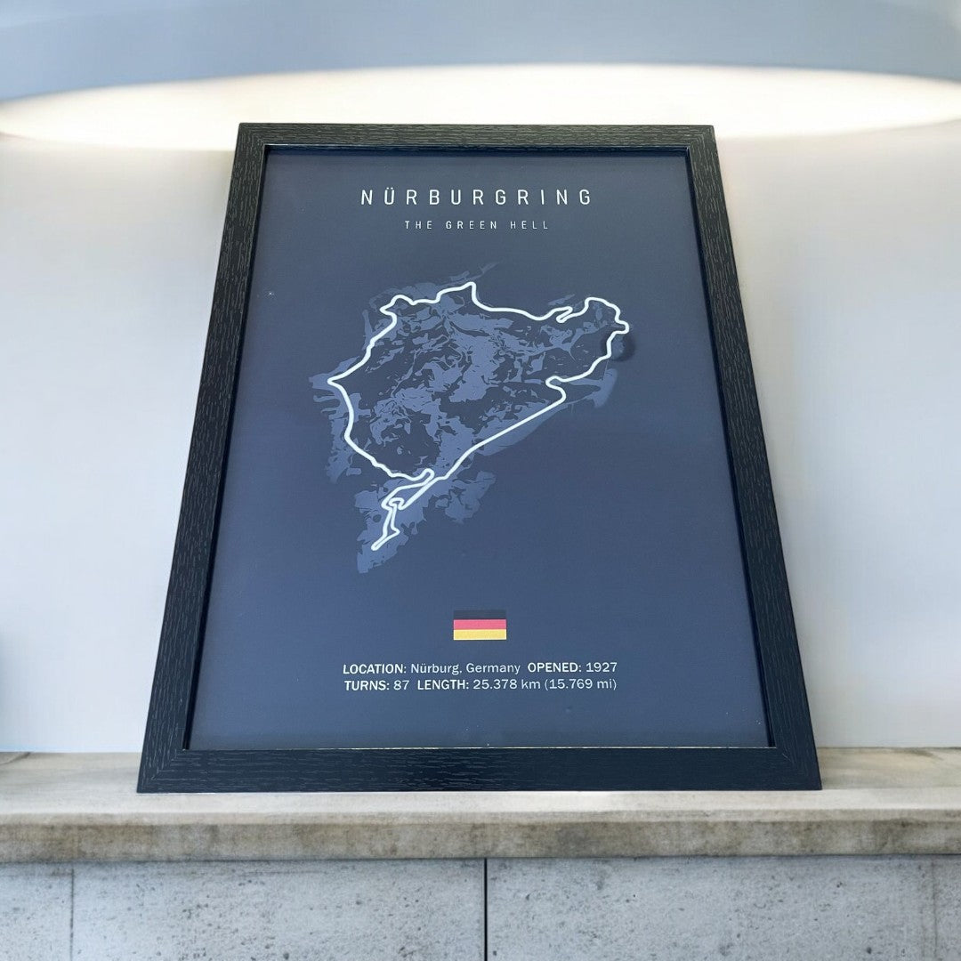 Cuadro Decorativo Circuitos F1 <br> Nurburgring The Green Hell