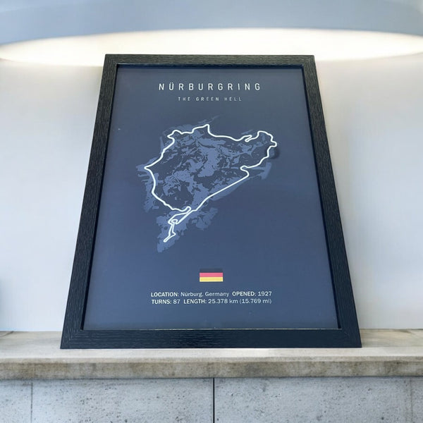 Cuadro Decorativo Circuitos F1 <br> Nurburgring The Green Hell