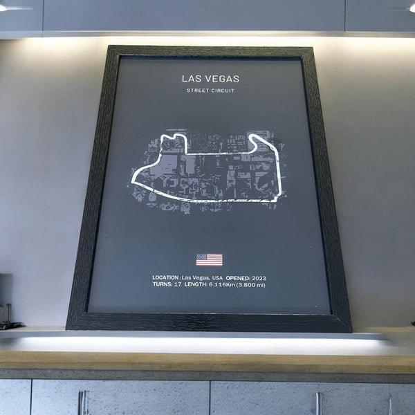 Cuadro Decorativo Circuitos Formula 1 <br> Gran Premio de Las Vegas