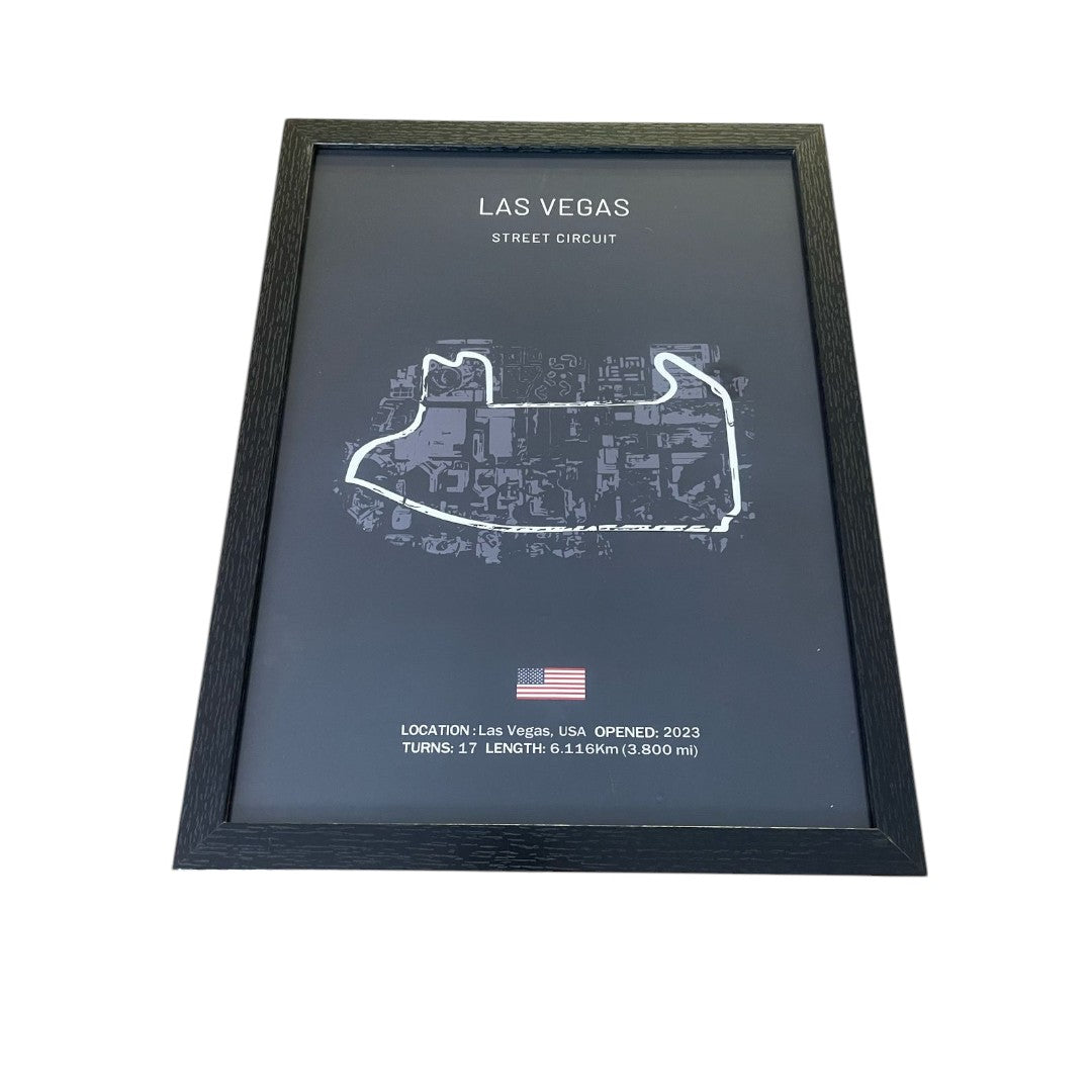 Cuadro Decorativo Circuitos Formula 1 <br> Gran Premio de Las Vegas