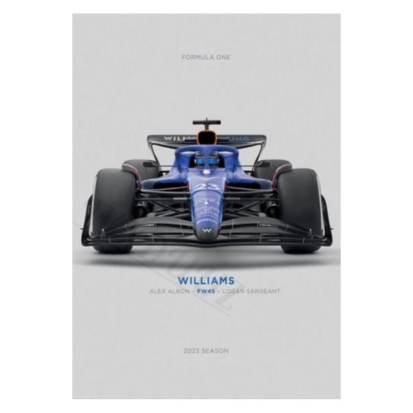 Cuadro Decorativo Autos F1 2023 <br> Williams Racing FW45