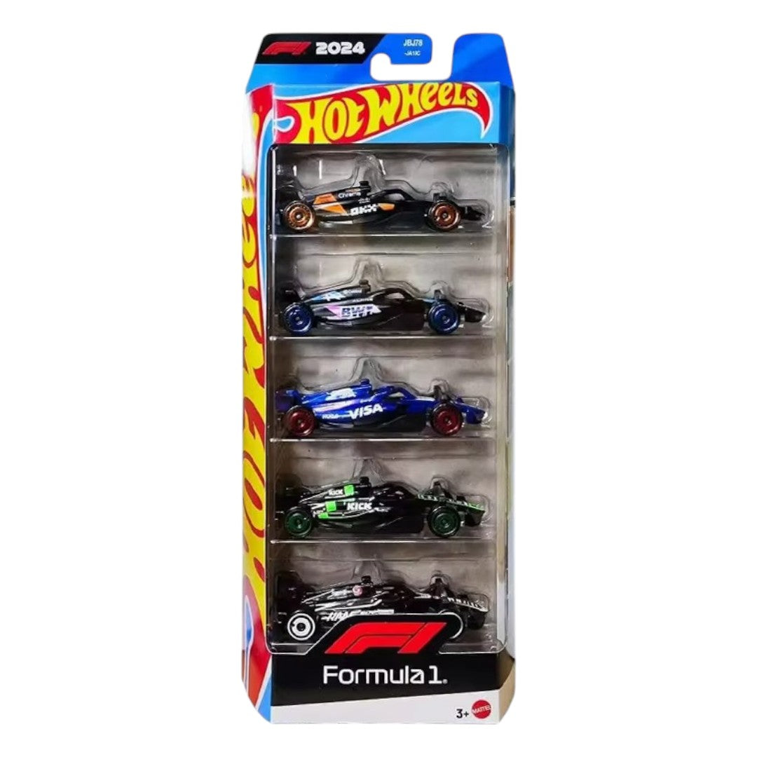 Autos Hot Wheels Pack 5 Autos <BR> Formula 1