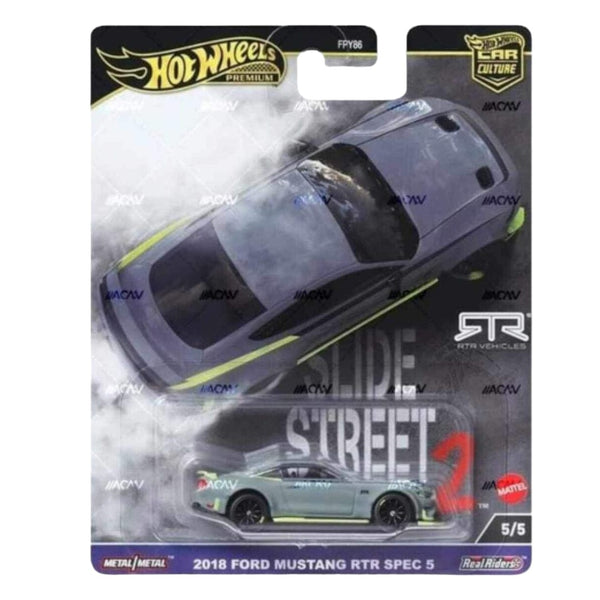 Auto Hot Wheels Premium 1:64 <br> 2018 Ford Mustang RTR Spec 5