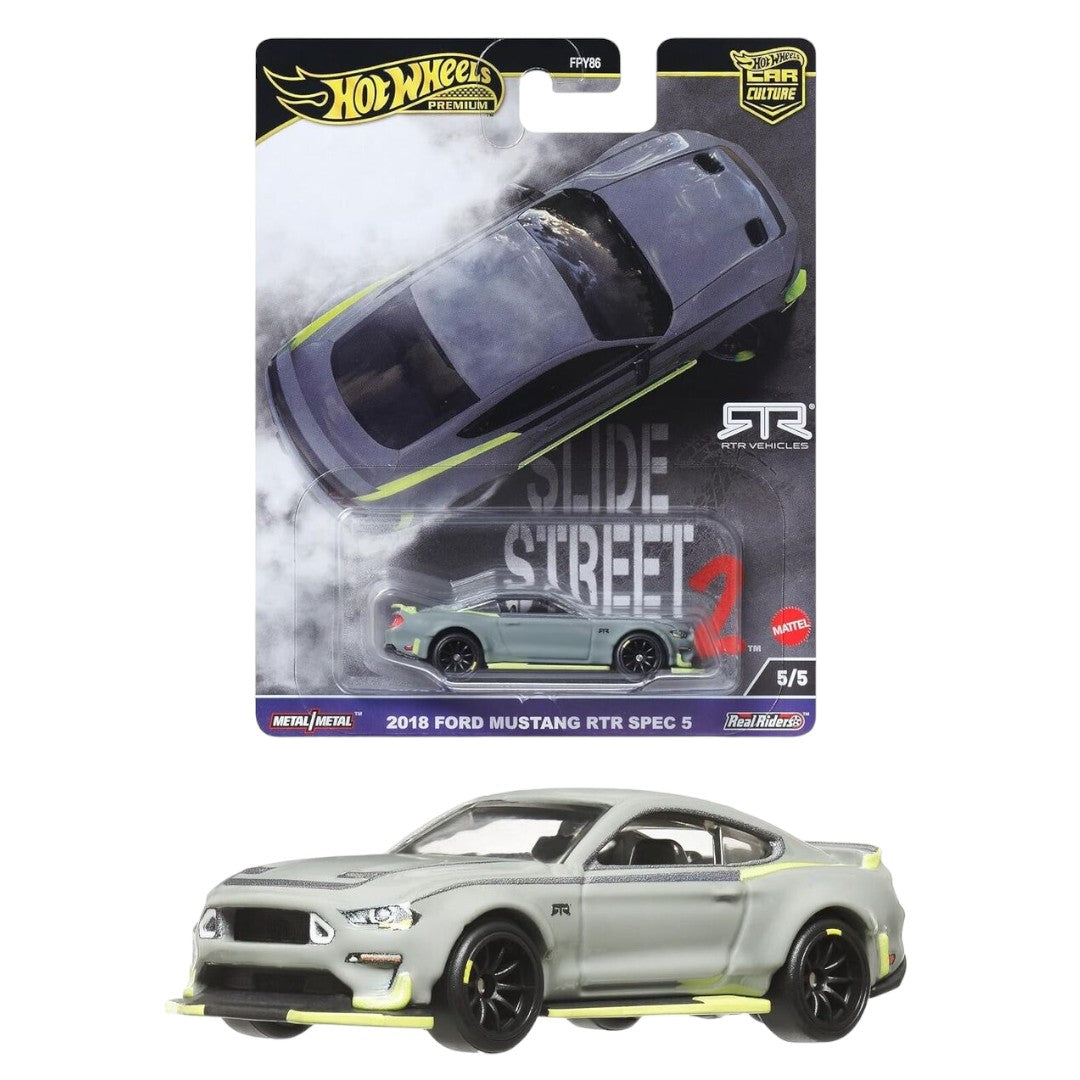 Auto Hot Wheels Premium 1:64 <br> 2018 Ford Mustang RTR Spec 5